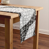 Copacabana Sidewalk Brazilian pattern Korte Tafelloper (Voorbeeld)
