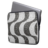 Copacabana Sidewalk Brazilian pattern Laptop Sleeve (Voorkant Links)