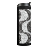 Copacabana Sidewalk Brazilian pattern Thermosbeker (Gedraaid links)