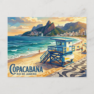Copacabana-strand Brazilië Briefkaart
