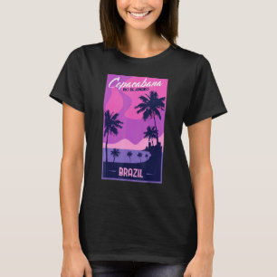Copacabana Vakantie Brazilië Vlag T-shirt