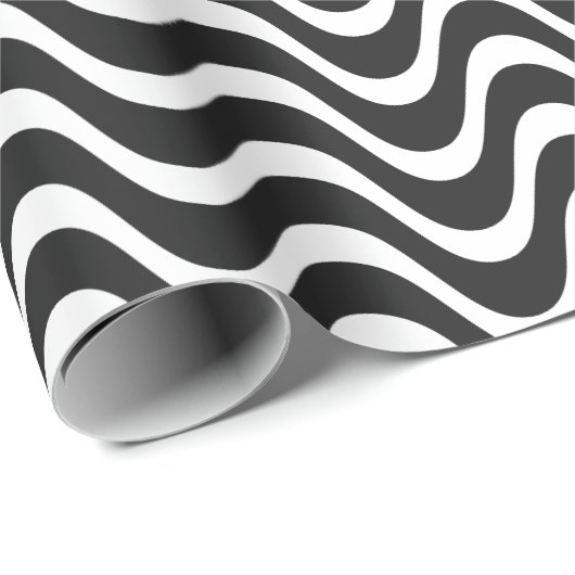 Copacabana Waves Abstracte kunst Cadeaupapier (Rol Hoek)