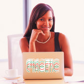 Copacetic Retro 1920s Typografie, Kleuren Sticker