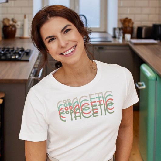 Copacetic Retro 1920s Typografie, Kleuren T-shirt