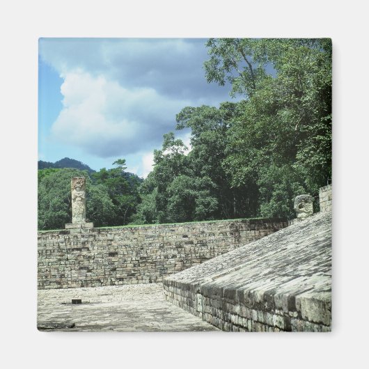 Copan City Ancient Mayan Ruins Foto gemaakt Magneet (Voorkant)