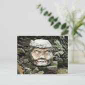 copán rock face briefkaart (Staand voorkant)