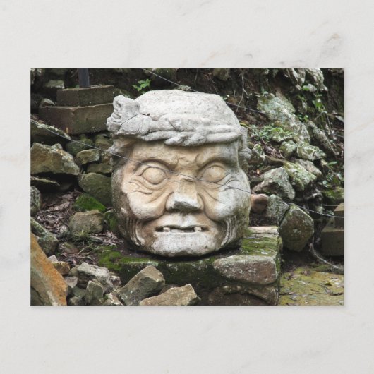 copán rock face briefkaart (Voorkant)