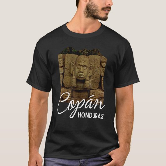 Copan Ruins Mayan Ruins Roatan Honduras Souvenir T-shirt (Voorkant)