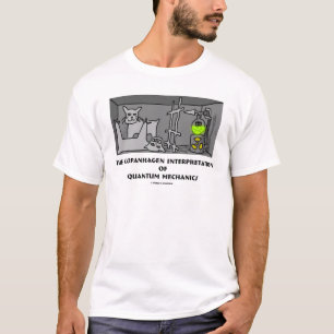 Copanhagen-interpretatie van kwantummechanica t-shirt