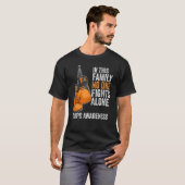 COPD Awareness Month Glove oranje Ribbon T-shirt (Voorkant volledig)