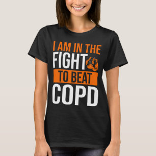 COPD Awareness Ribbon Beat Disease Warrior T-shirt