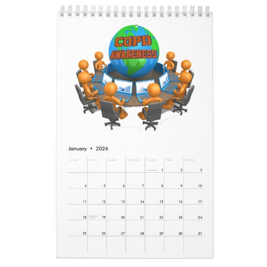 COPD-BEWUSTZIJN 2021 KALENDER (Jan 2026)