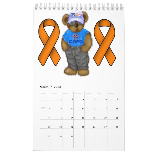 COPD-BEWUSTZIJN 2021 KALENDER (Mar 2026)