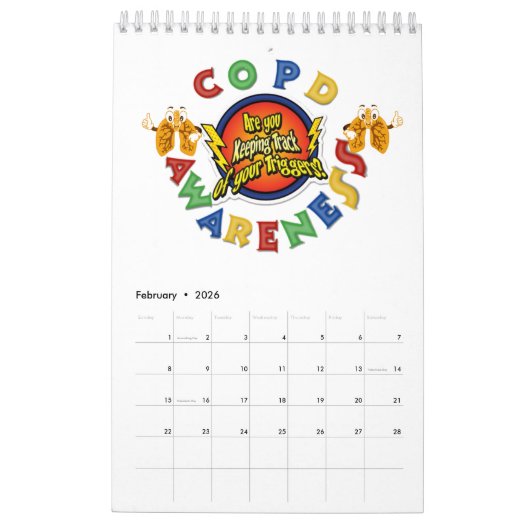COPD-BEWUSTZIJN 2021 KALENDER (Feb 2026)