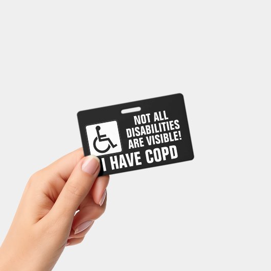 COPD-bewustzijn Badge (Handheld)