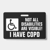 COPD-bewustzijn Badge (Voorzijde)