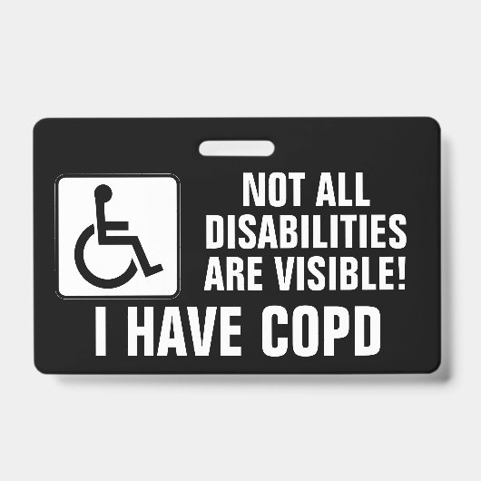 COPD-bewustzijn Badge (Voorzijde)