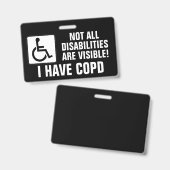 COPD-bewustzijn Badge (Voor- en achterkant)