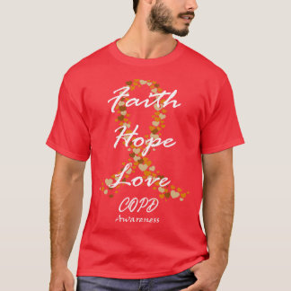 COPD Bewustzijn Geloof Hoop Liefde Hoop Voor Een K T-shirt