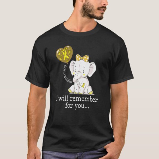 Copd-bewustzijn Olifant T-shirt (Voorkant)