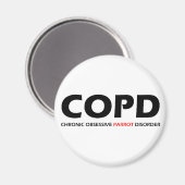 COPD - Chronische Obsessieve Parrot- stoornis Magneet (Voorkant / Achterkant)