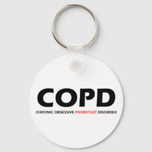 COPD - Chronische obsessieve parrotletstoornis Sleutelhanger