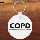 COPD - Chronische obsessieve parrotletstoornis Sleutelhanger (Voorkant)
