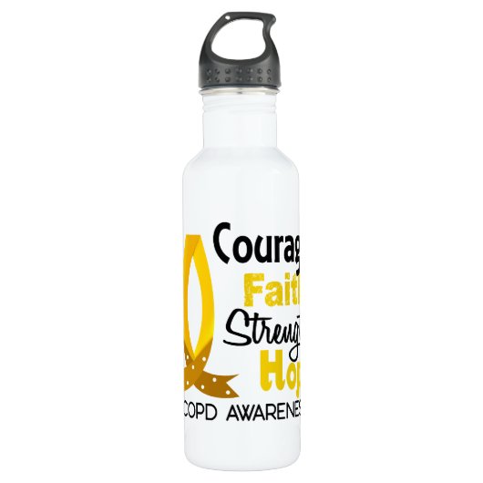 COPD Courage Faith 1 Waterfles (Voorkant)