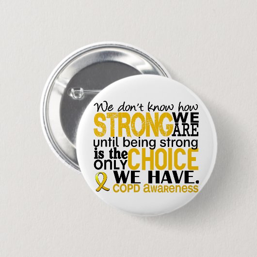 COPD hoe sterk we zijn Ronde Button 5,7 Cm (Voorkant /achterkant)