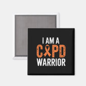 COPD Warrior Pulmonale longziekte Emfyseem Bron Magneet (Voorkant / Achterkant)