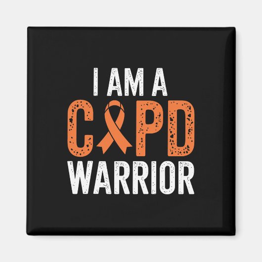 COPD Warrior Pulmonale longziekte Emfyseem Bron Magneet (Voorkant)