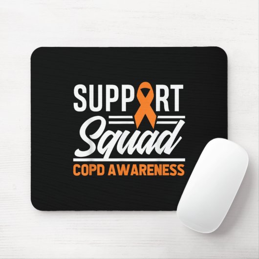 COPD Warrior Support Squad COPD Bewustzijn Muismat (Met muis)