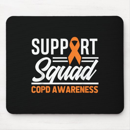COPD Warrior Support Squad COPD Bewustzijn Muismat (Voorkant)