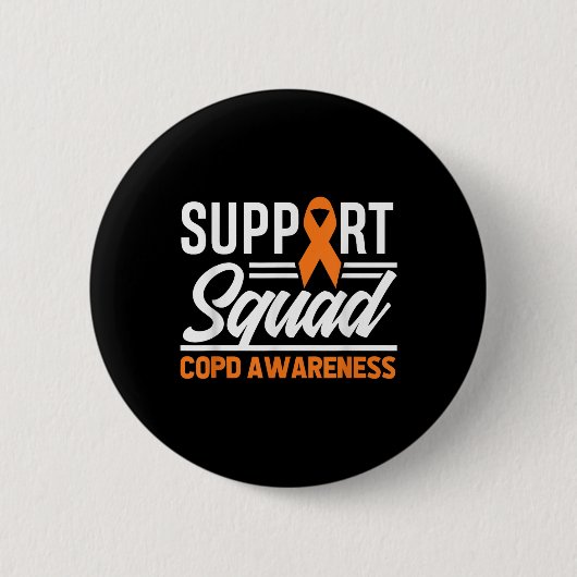 COPD Warrior Support Squad COPD Bewustzijn Ronde Button 5,7 Cm (Voorkant)