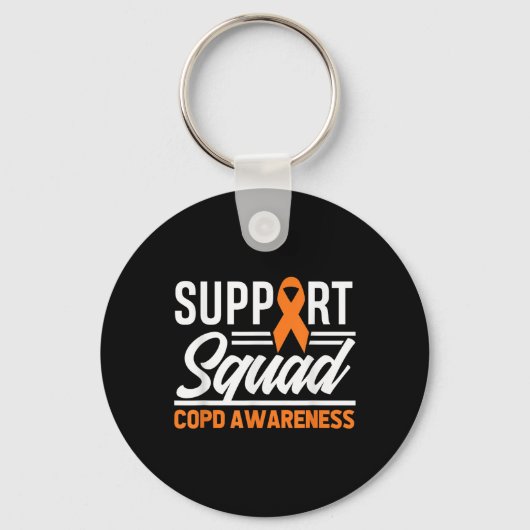 COPD Warrior Support Squad COPD Bewustzijn Sleutelhanger (Voorkant)