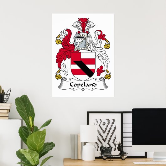 Copeland Family Crest Poster (Thuiskantoor)