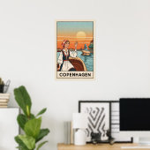 Copenhage vintage reisposter, poster (Thuiskantoor)