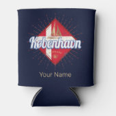 Copenhagen Capital Denmark Retro Sailing Ship Blikjeskoeler (Voorkant)