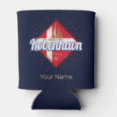 Copenhagen Capital Denmark Retro Sailing Ship Blikjeskoeler (Achterkant)