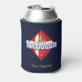 Copenhagen Capital Denmark Retro Sailing Ship Blikjeskoeler (Blikje Achterkant)