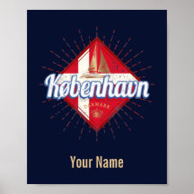 Copenhagen Capital Denmark Retro Sailing Ship