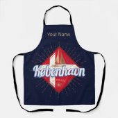 Copenhagen Capital Denmark Retro Sailing Ship Schort (Voorkant)