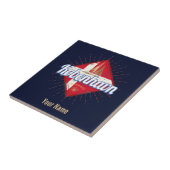 Copenhagen Capital Denmark Retro Sailing Ship Tegeltje (Zijkant)