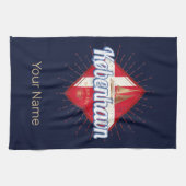 Copenhagen Capital Denmark Retro Sailing Ship Theedoek (Horizontaal)