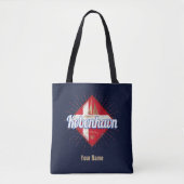 Copenhagen Capital Denmark Retro Sailing Ship Tote Bag (Voorkant)