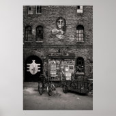 Copenhagen Christiania ENBOR, Black and White Poster (Voorkant)