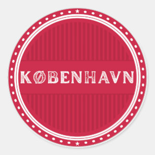 Copenhagen City Pride Embleem – Deense identiteit Ronde Sticker