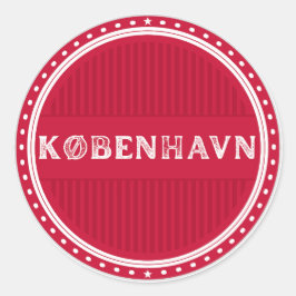 Copenhagen City Pride Emblem – Danish Identity Ronde Sticker