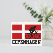 Copenhagen Cycling (mannelijk) Briefkaart (Staand voorkant)