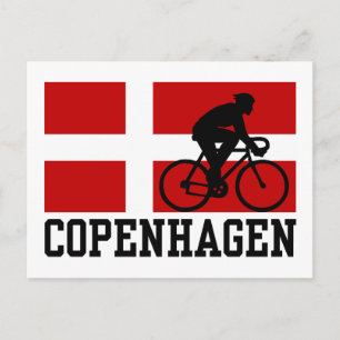 Copenhagen Cycling (mannelijk) Briefkaart